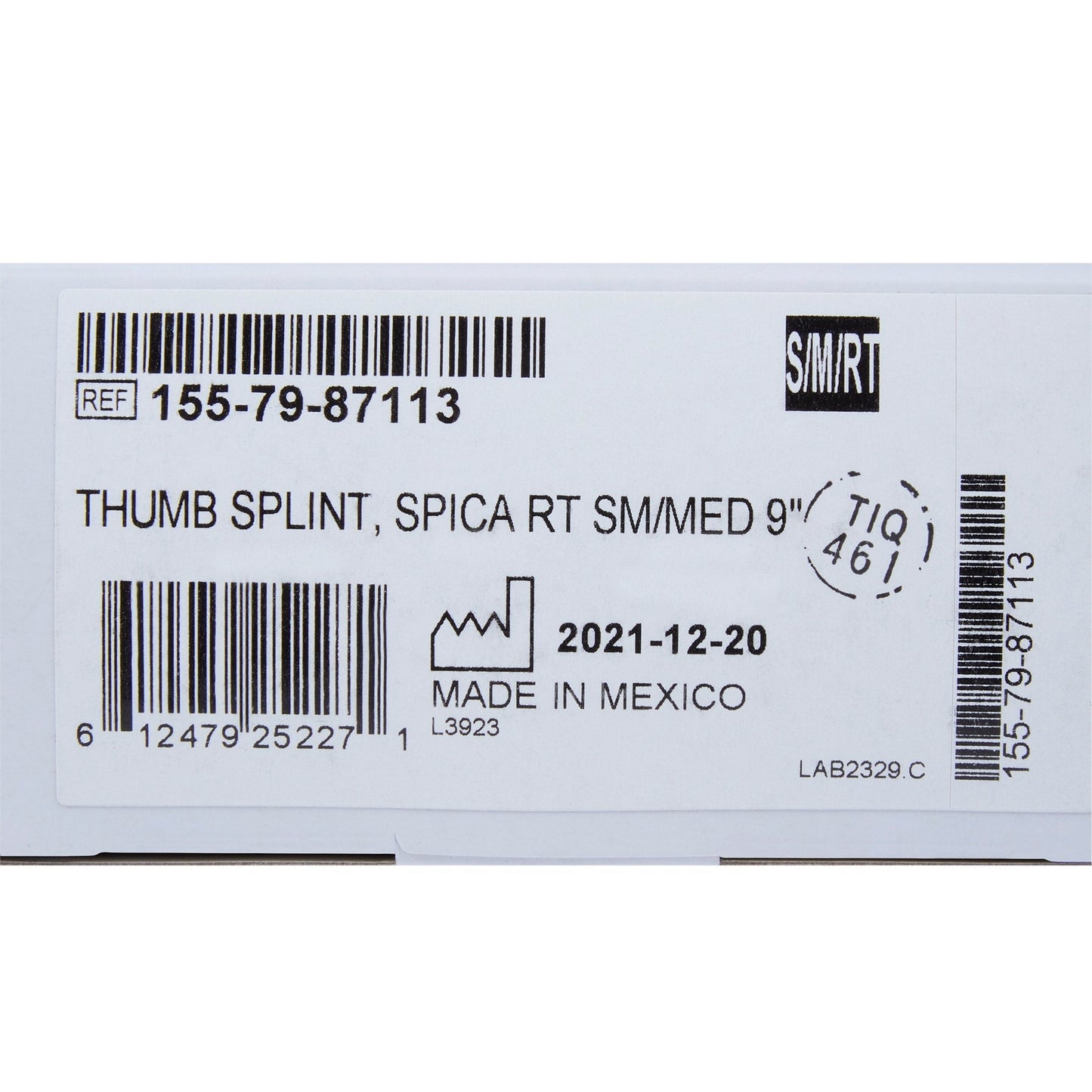 McKesson Right Thumb Splint, Small / Medium