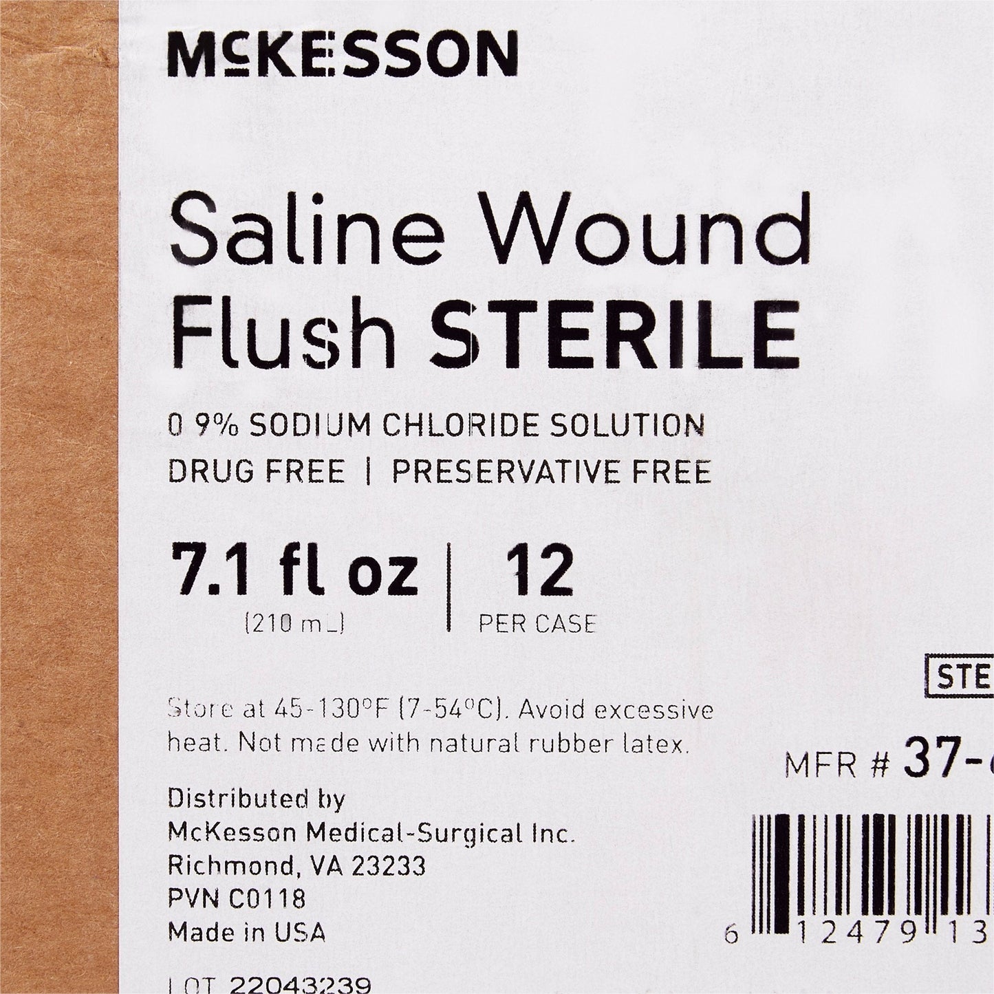 McKesson Saline Wound Flush, Spray Can, Sterile, 12 ct