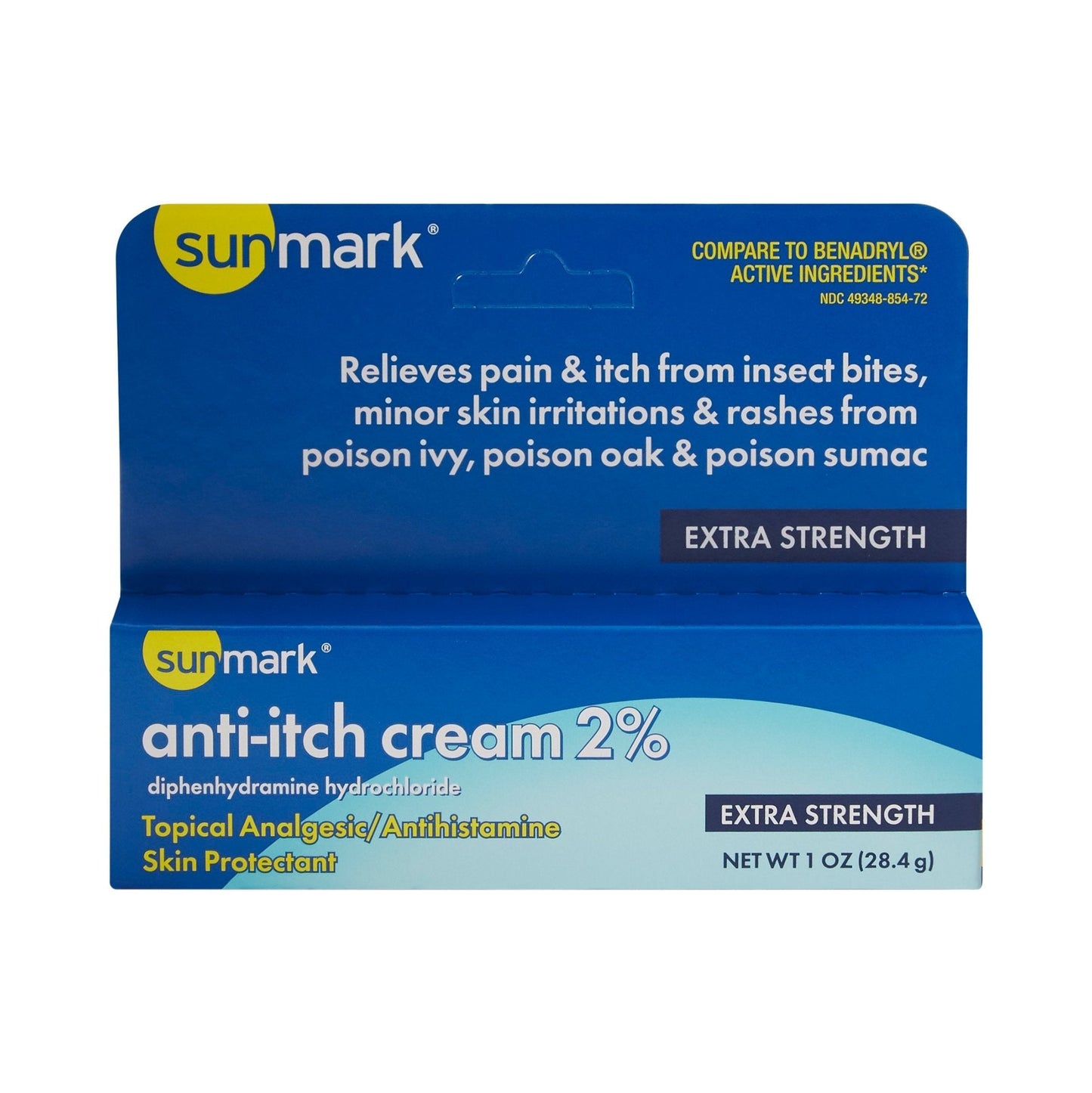 Sunmark® Diphenhydramine / Zinc Acetate Itch Relief, 1 oz. Tube