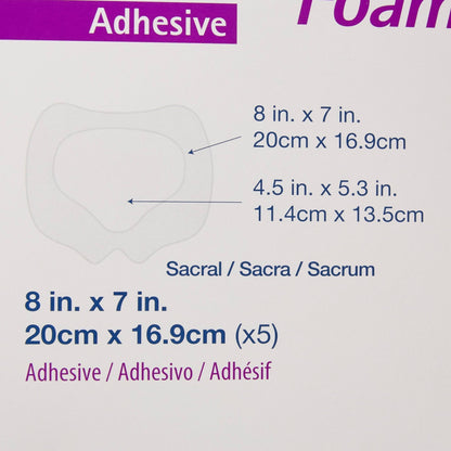 Aquacel® Silicone Adhesive with Border Silicone Foam Dressing, 7 x 8 "