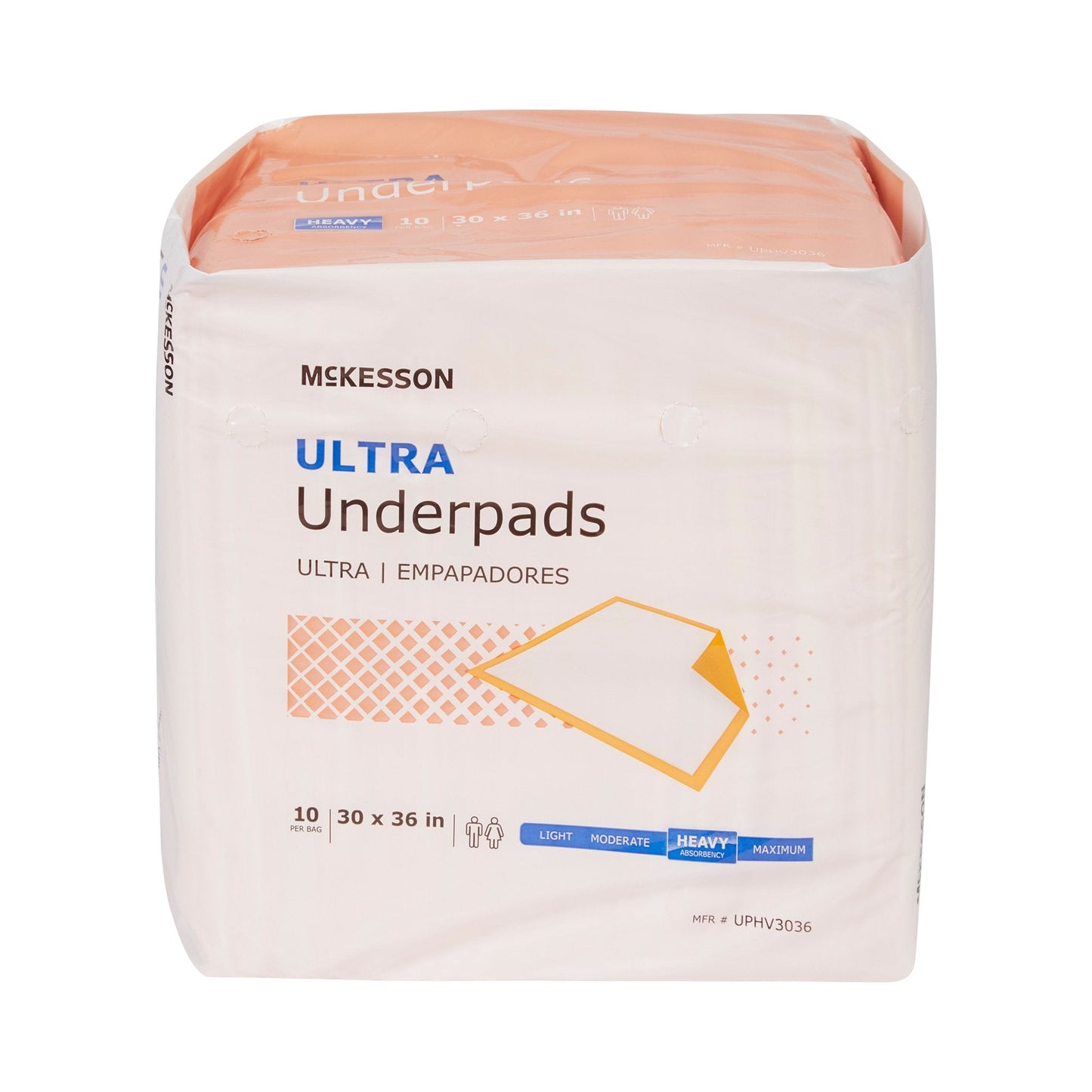 McKesson Ultra Heavy Absorbency Underpad, 30 x 36 Inch, 10 ct