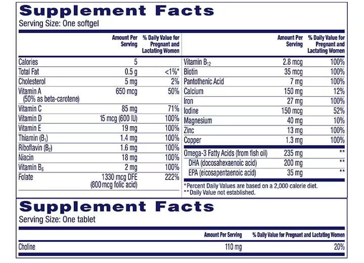 One A Day Prenatal Advanced Multivitamin Softgels, 60 ct.