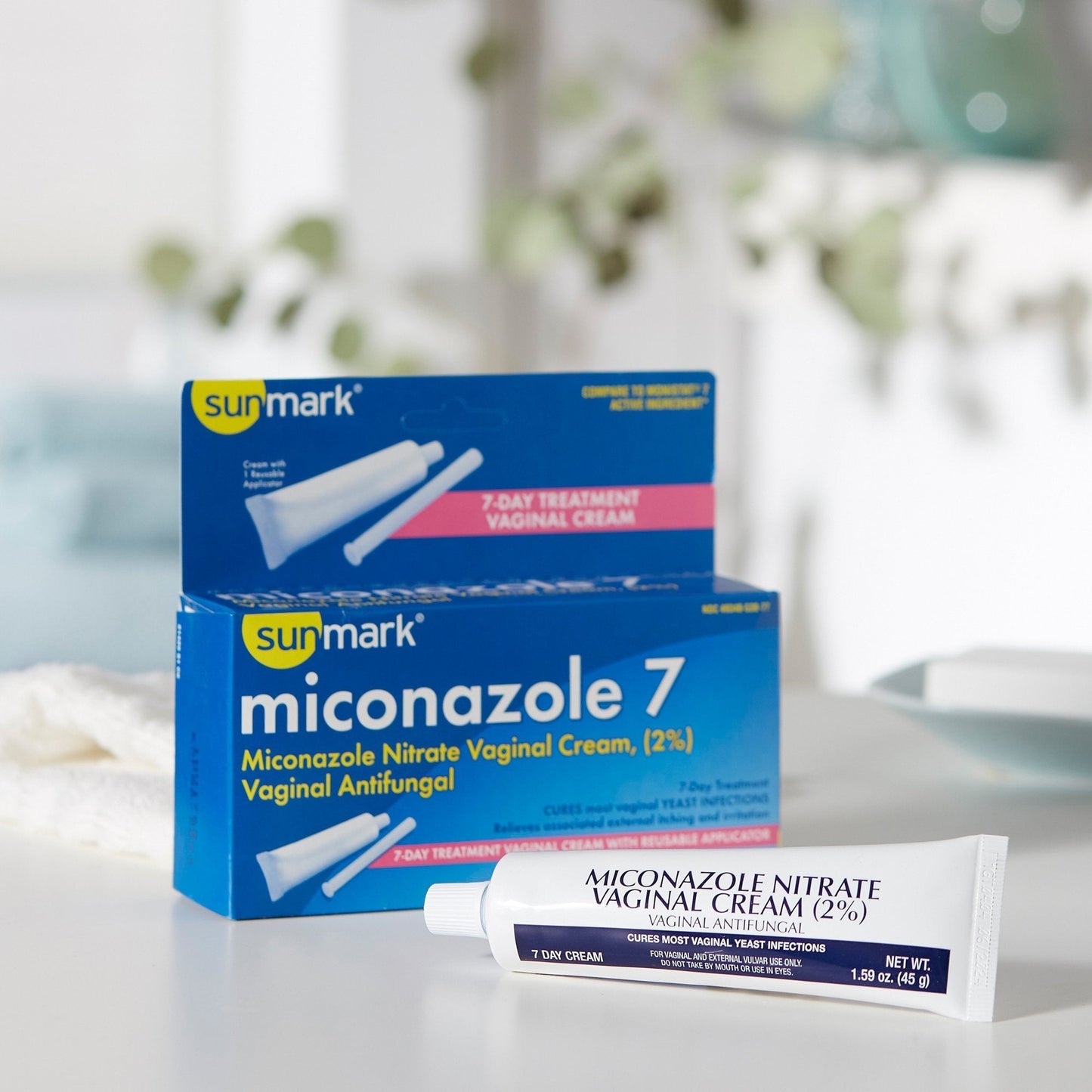 Sunmark® 2% Miconazole Nitrate Vaginal Antifungal, Reusable Applicator