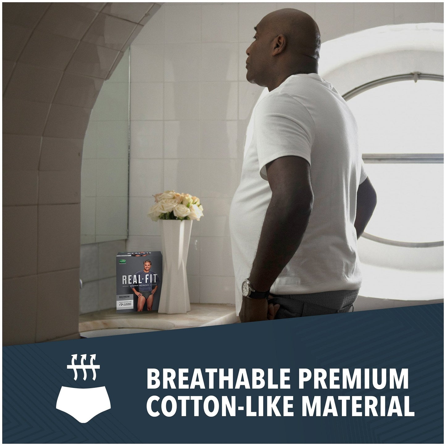Depend Real Fit Adult Incontinence Pull-Up Underwear, Heavy Absorbency