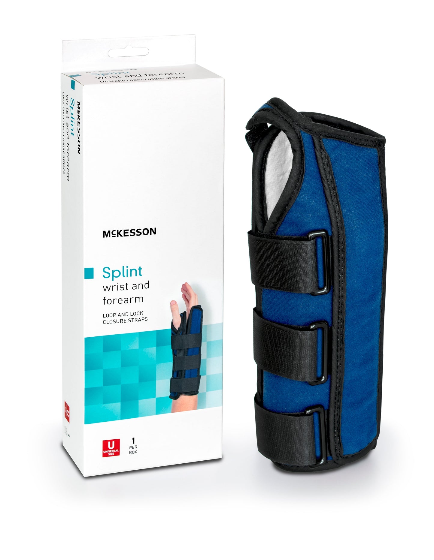 McKesson Left Wrist / Forearm Splint, One Size Fits Most