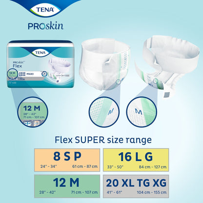 Tena® Flex™ Super Incontinence Belted Undergarment, Size 8, 30 ct