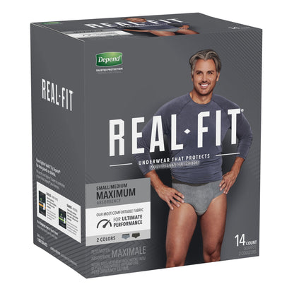 Depend® Real Fit® Maximum Absorbent Underwear, Small / Medium, 14 ct