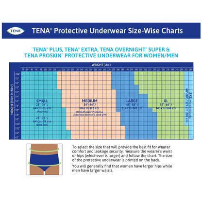 Tena® Plus Absorbent Underwear, Extra XL, 12 ct