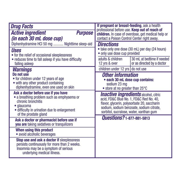 ZzzQuil™ Nighttime Sleep-Aid Liquid, Warming Berry, 6 oz.