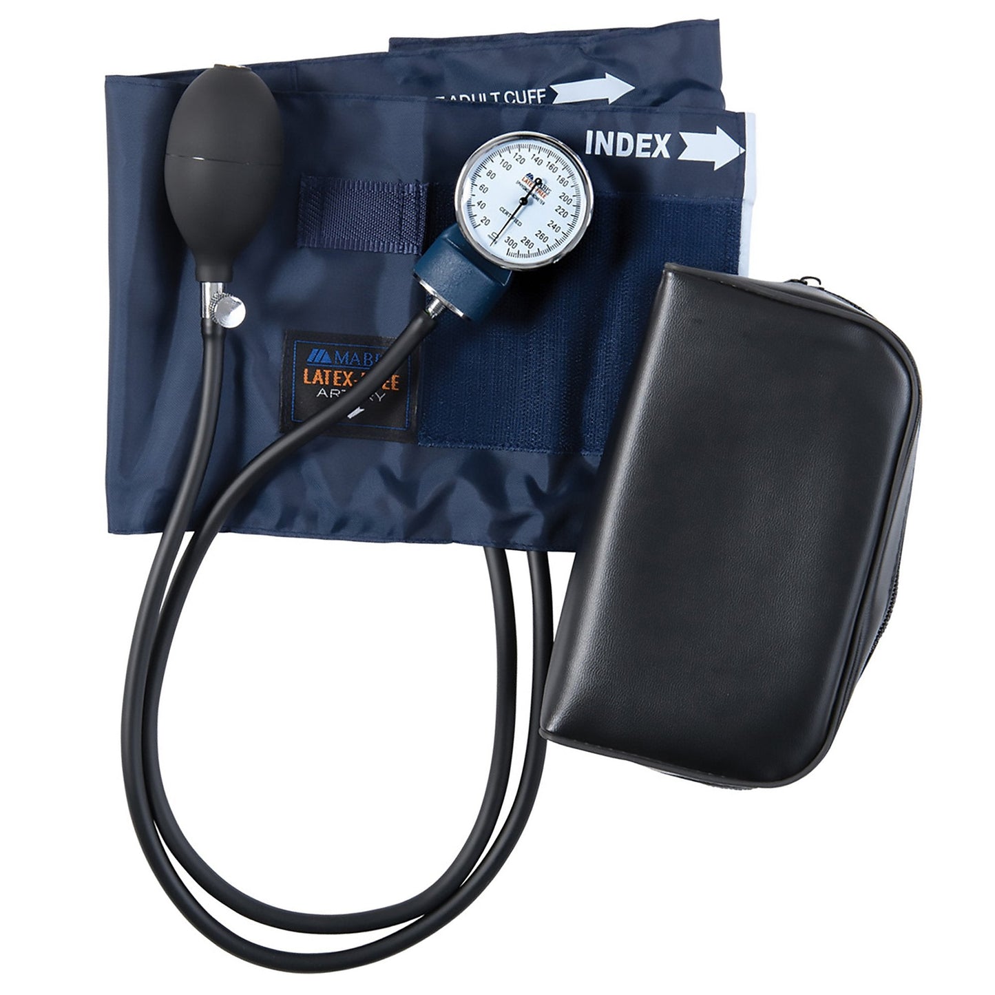 Aneroid Sphygmomanometer Unit Mabis® Precision Adult Cuff Nylon Cuff 28 to 42 cm Palm Aneroid