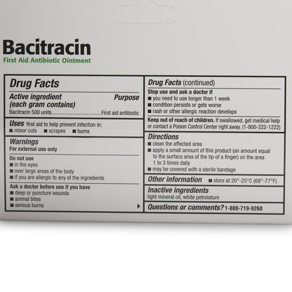 Bacitracin First Aid Antibiotic Ointment, 0.5 fl. oz.