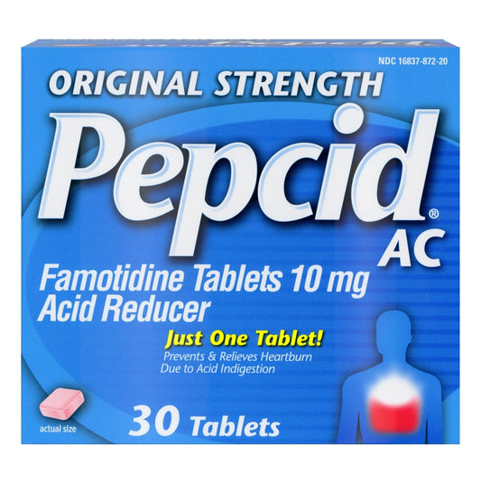 Pepcid® AC Famotidine Antacid, 30 ct