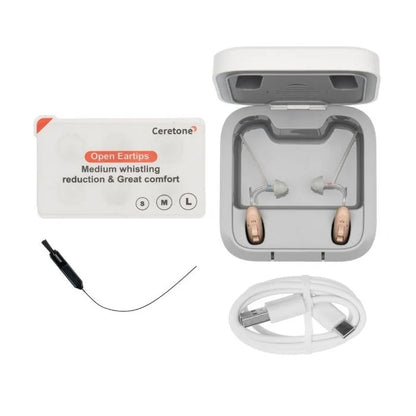 Ceretone Solid Behind-The-Ear OTC Hearing Aids