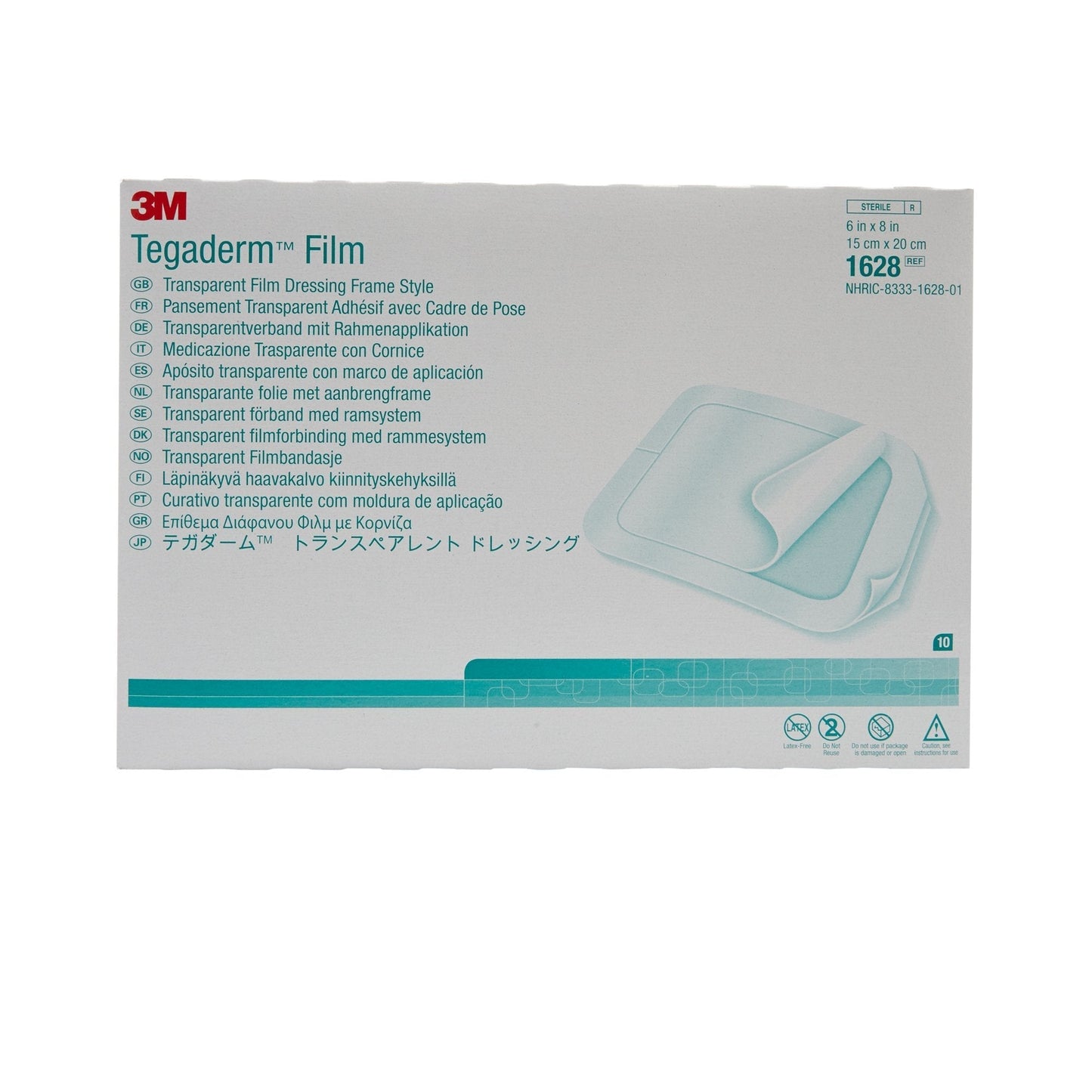 3M™ Tegaderm™ Transparent Film Dressing, 6 x 8 Inch