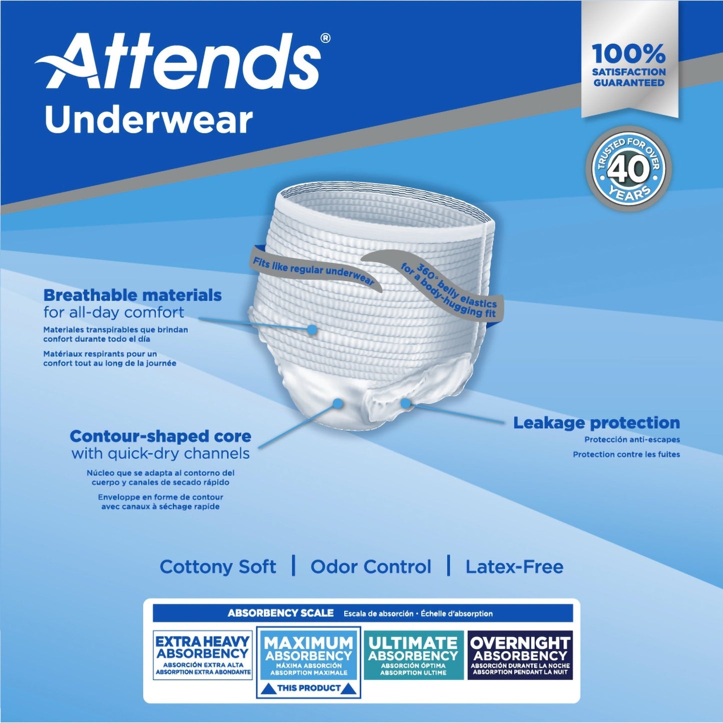 Attends® Extra Absorbency Underwear, X-Large, 14 ct