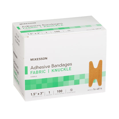 McKesson Knuckle Tan Bandages, 1-1/2 x 3 Inch, 2400 ct