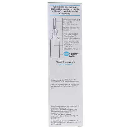 Fleet Laxative Saline Enema for Adult Constipation, 7.8 fl. oz.