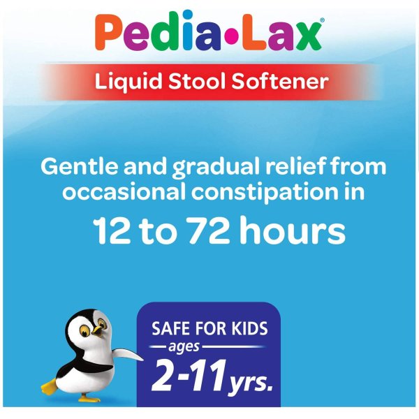 Pedia-Lax Liquid Stool Softener, Fruit Punch, 4 oz.