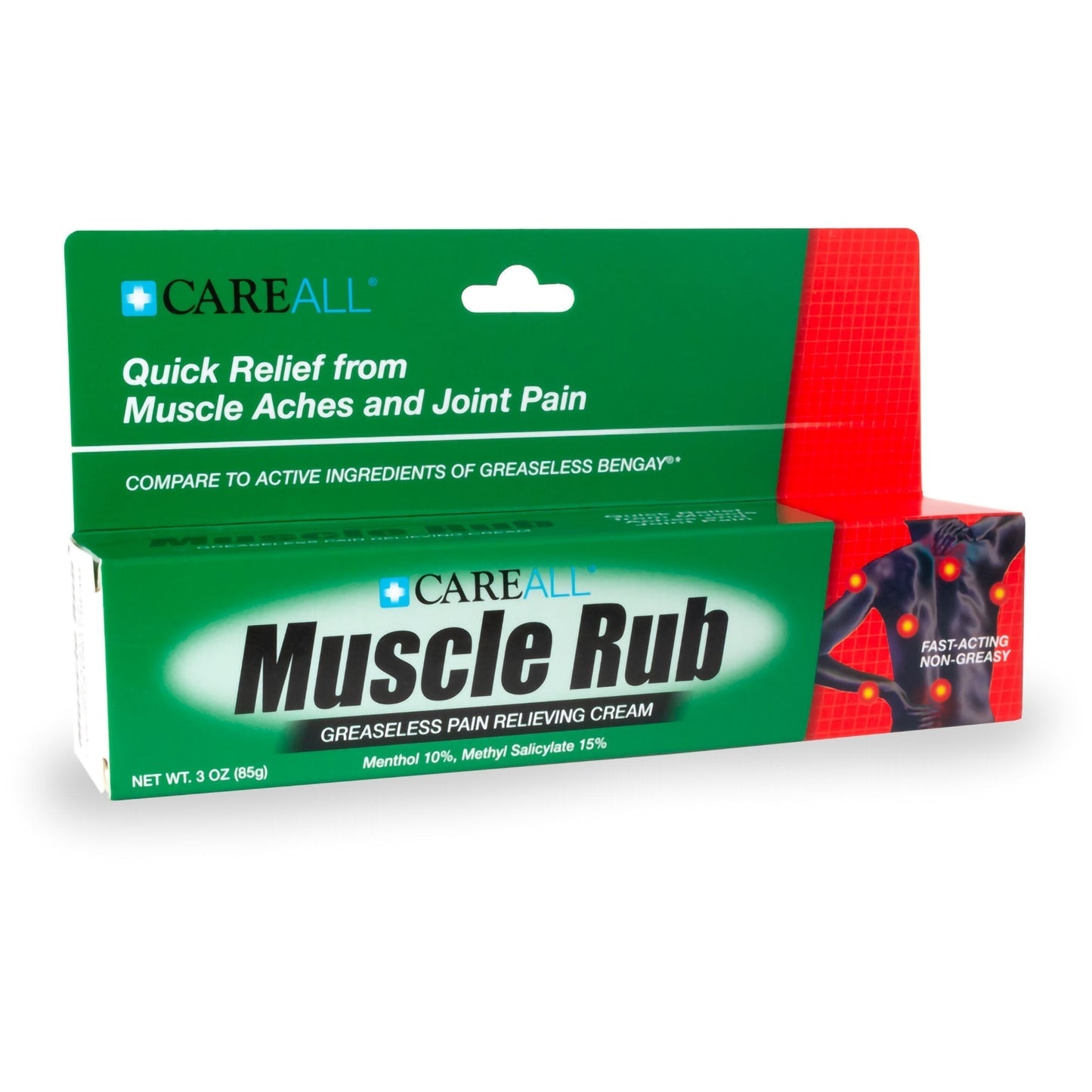 CareAll® Muscle Rub Topical Pain Relief Cream, Menthol, 3 fl oz