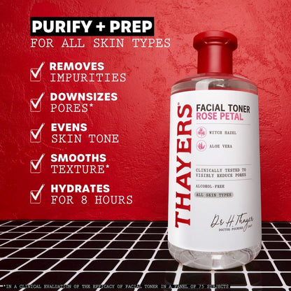 Thayers Witch Hazel Toner, Rose Petal Aloe vera, 12 fl oz