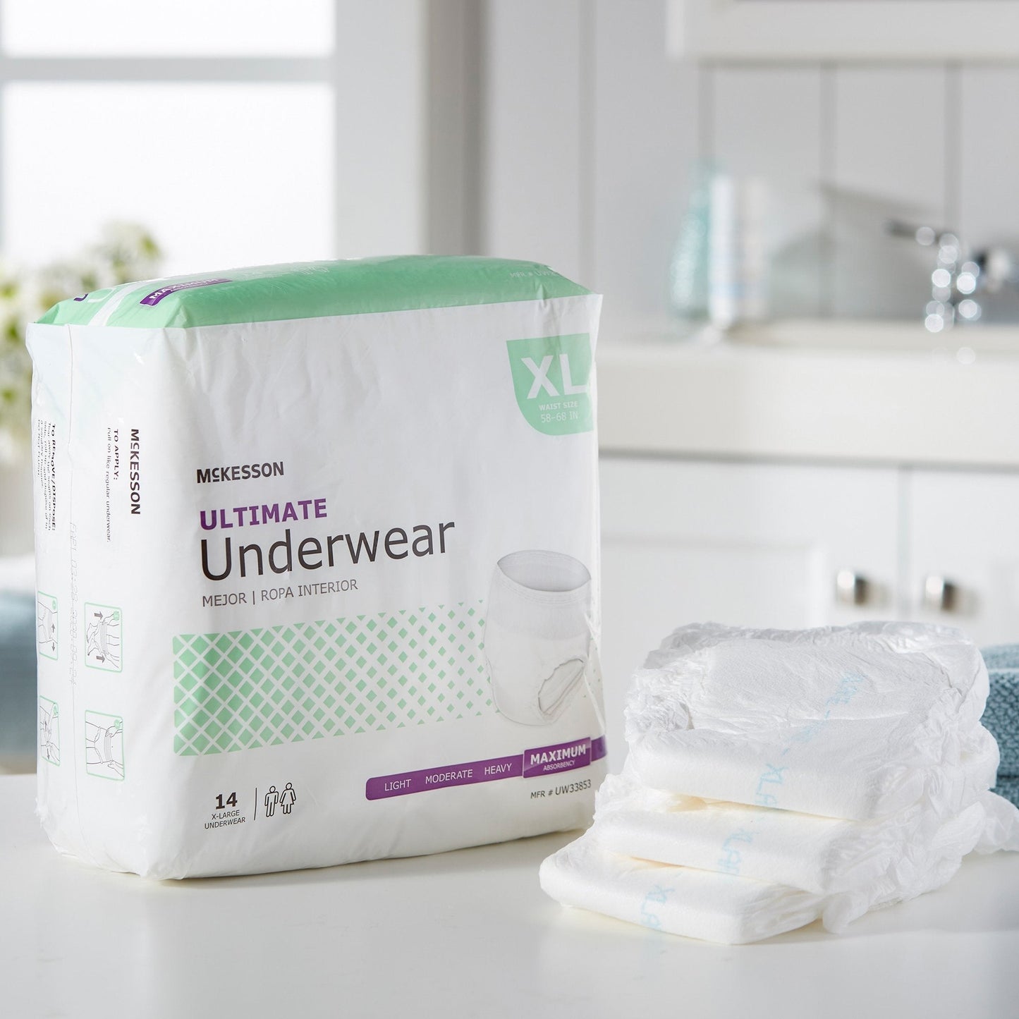 McKesson Ultimate Maximum Absorbent Underwear, XL, 14 ct