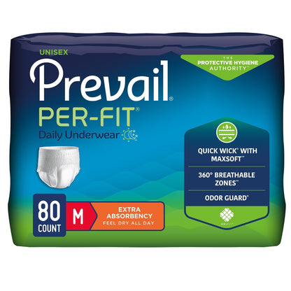 Prevail® Per-Fit® Extra Absorbent Underwear, Medium, 20 ct