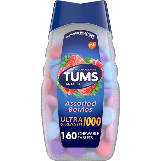 Tums Ultra Strength 160 Chewable Tablets