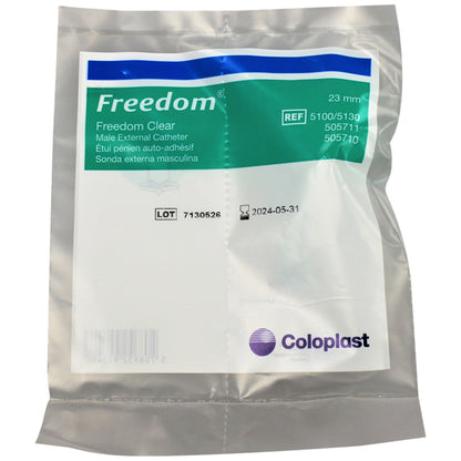 Coloplast Freedom Clear® Male External Catheter, Small, Seal