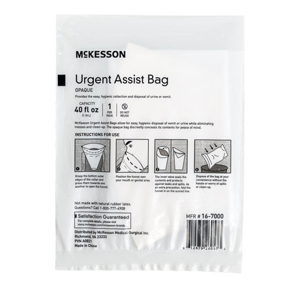 Bag, Vomit Wht Opaque 40Oz (12Ea/Bg 20Bg/Cs), 240 ct