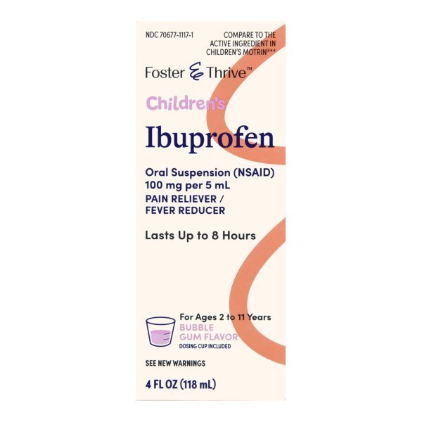 Foster & Thrive Ibuprofen Children's Pain Relief Liquid, 4 oz.