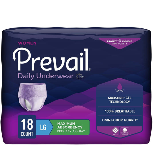 Prevail Maximum Absorbency Incontinence Pull-Up Underwear for Women