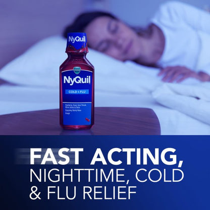 NyQuil Cough, Cold & Flu Nighttime Relief Liquid