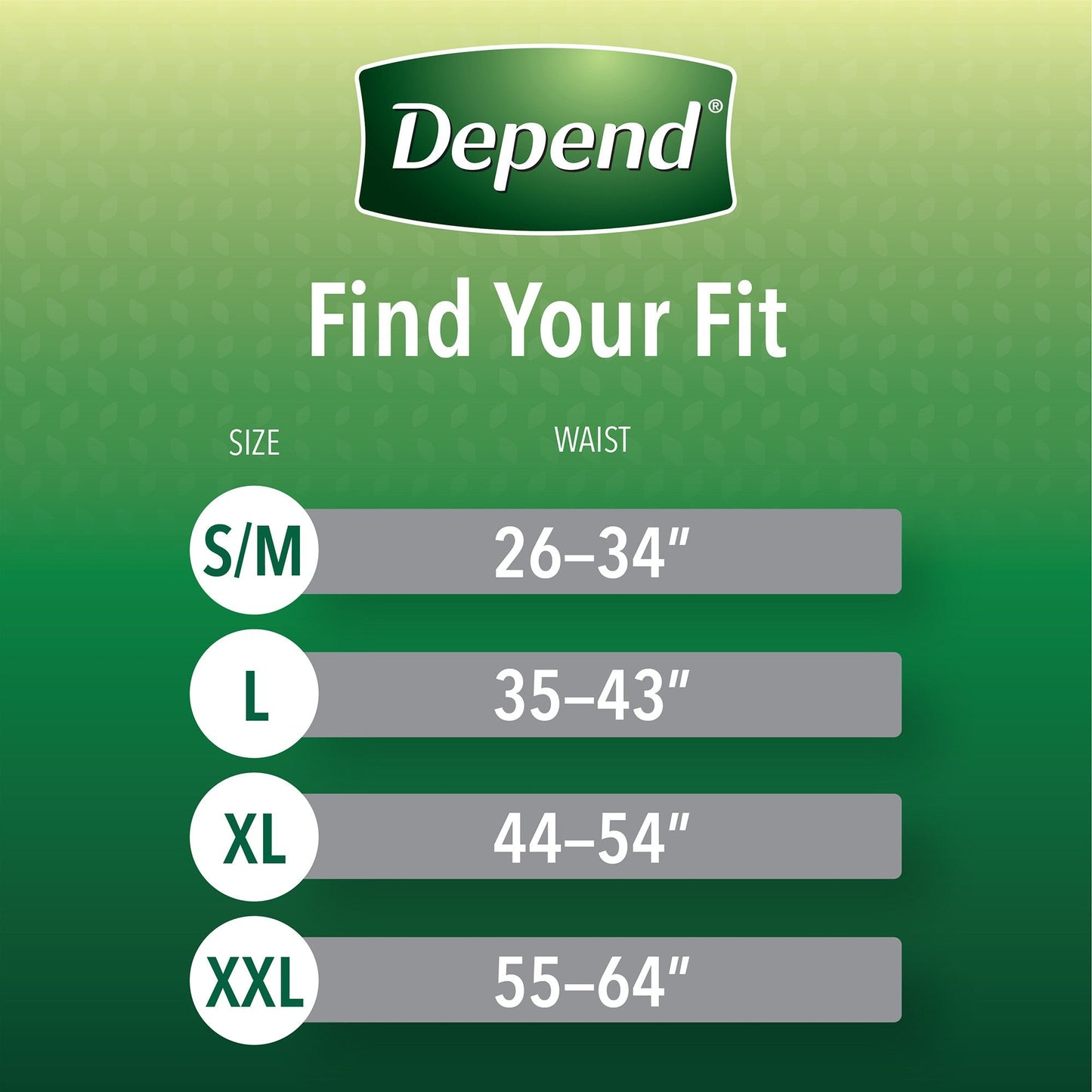 Depend FIT-FLEX Absorbent Underwear for Men, Small/Medium, Pull-On, Gray, Disposable, 19EA ct