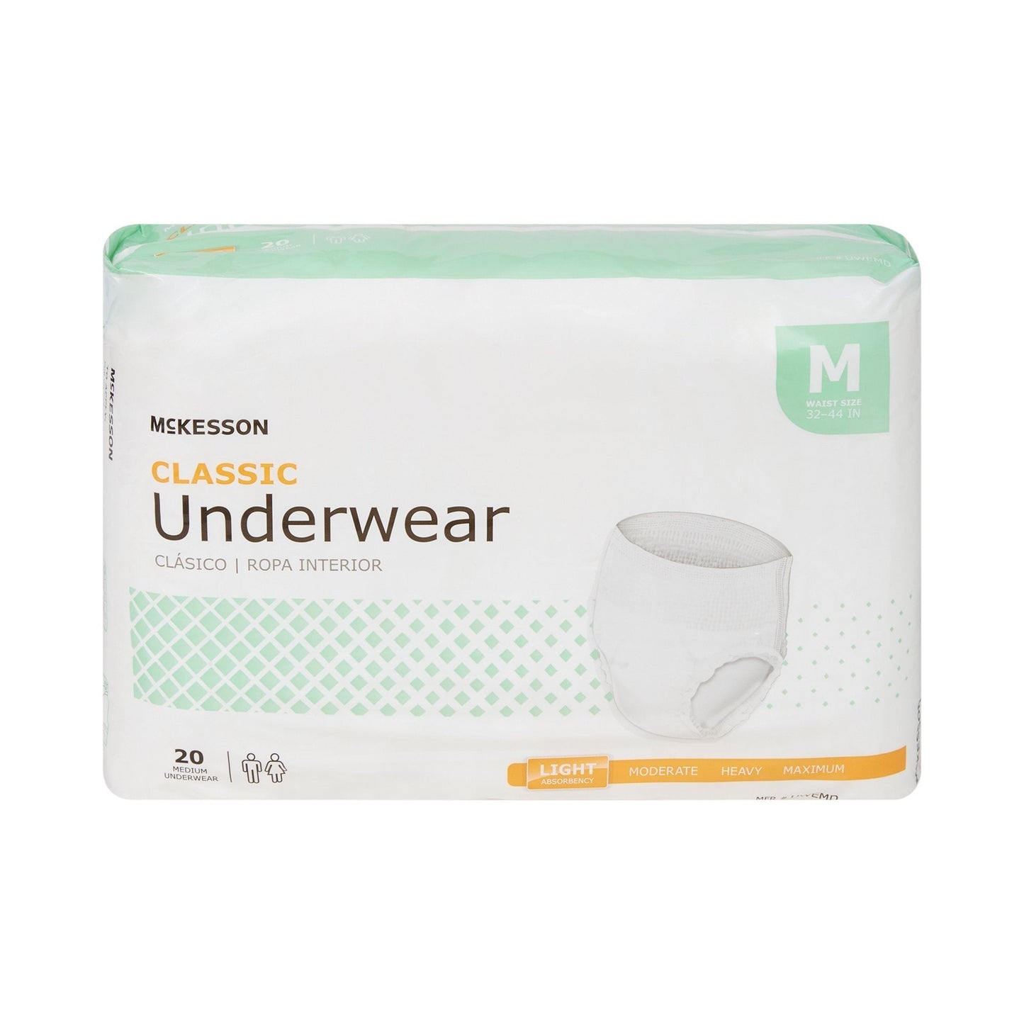 McKesson Classic Light Absorbent Underwear, Medium, 80 ct