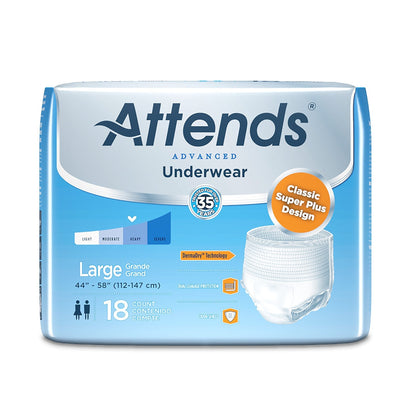 Attends® Advanced Underwear, Large, 18 ct.