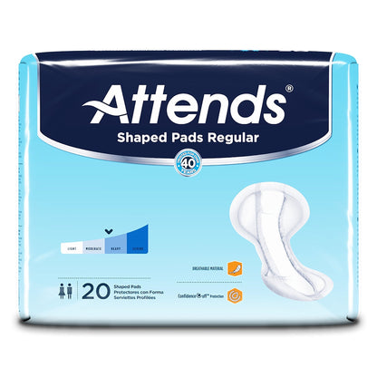 Attends® Shaped Bladder Control Pads, Regular, 20 ct