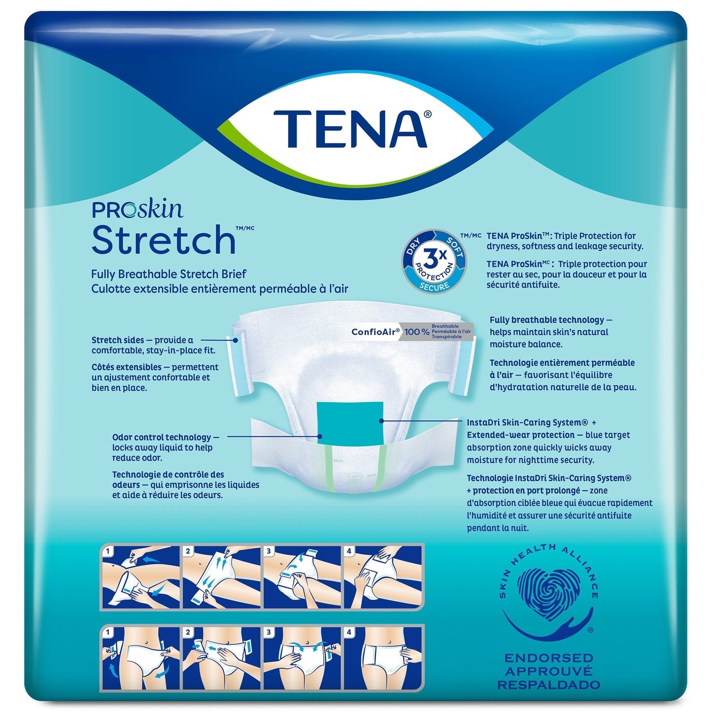 Tena® Stretch™ Bariatric Super Incontinence Brief, 8 ct