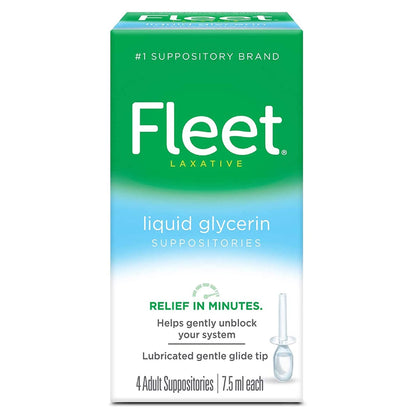 Fleet® Glycerin Laxative Suppositories, 5.4 ml, 4 ct.