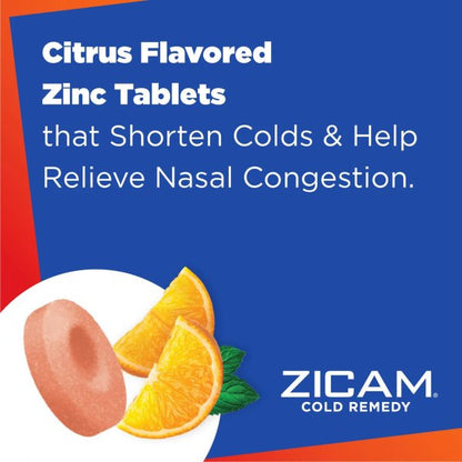 Zicam Cold Remedy RapidMelts Tablets Citrus, 25 ct.