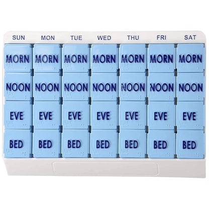 Apex Medi Tray Pill Organizer, Days of the Week / Morn, Noon, Eve, Bed