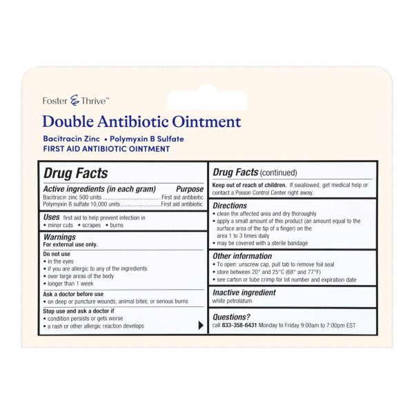 Foster & Thrive Double Antibiotic Ointment, 1 oz.