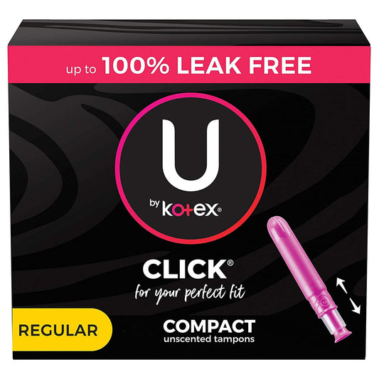 U By Kotex® Click® Compact Tampons, Regular, 16 ct