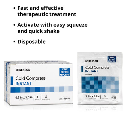McKesson Instant Cold Pack, Disposable, Multiple Sizes