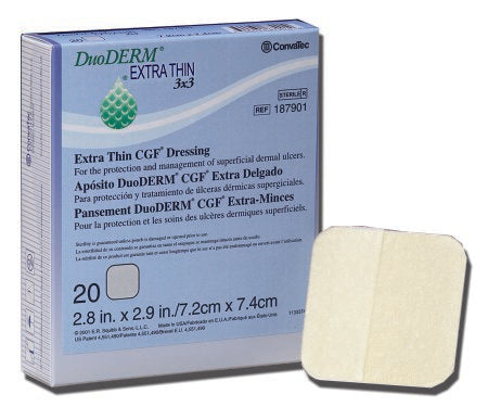 DuoDerm® Extra Thin Hydrocolloid Dressing, 2 x 8 Inch, 10 ct