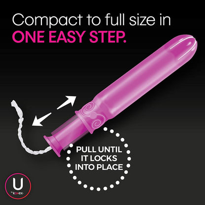 U By Kotex® Click® Compact Tampons, Regular, 16 ct