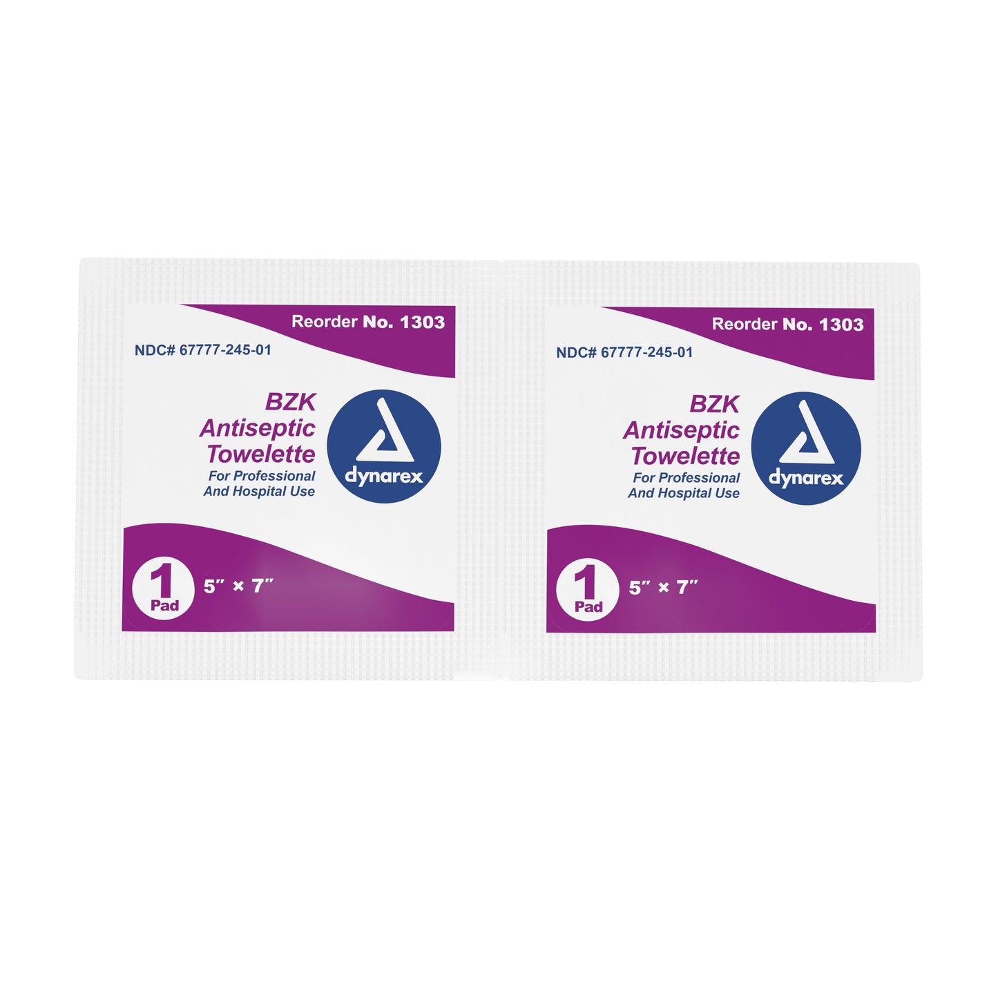 Dynarex® Scented BZK Antiseptic Towelettes, Individual Packet, 100 ct