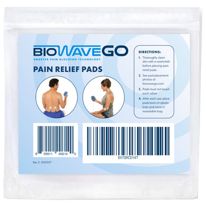 BioWave Electrode Pads for Pain Relief, Reusable - 2" Round, 3PR ct