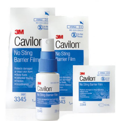 3M Cavilon Barrier Film, No Sting, Alcohol-Free, Conforming, 1.0 mL, 25 ct