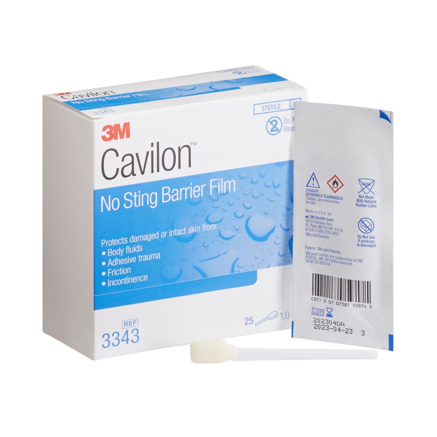 3M Cavilon Barrier Film, No Sting, Alcohol-Free, Conforming, 1.0 mL