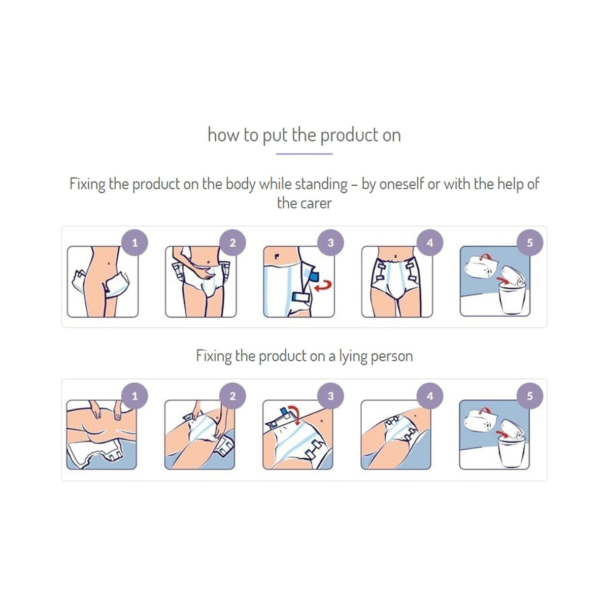 Seni Classic Plus Adult Diapers Brief with Tabs, Moderate to Heavy Absorbency